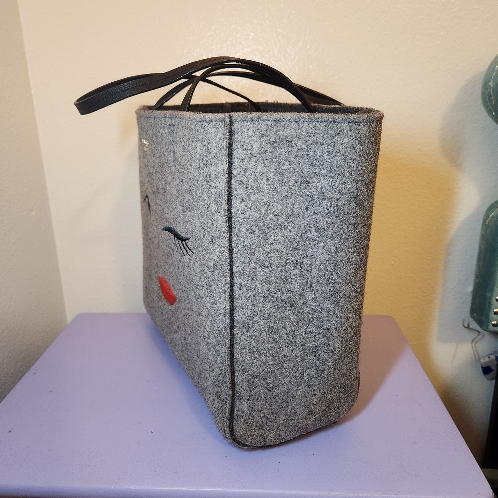 Kate Spade Wink Halie Gray Large Tote Purse - Picture 4 of 10
